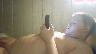 Fat boy is mega horny