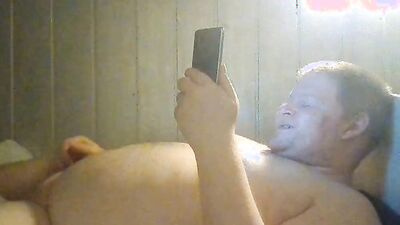 Fat boy is mega horny