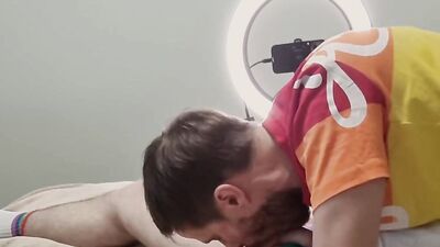 Homemade Sex From Young Gay Couple with Big Cock, Underwear and Breeding