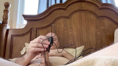 Blake tries his luck at orgasming with his two favorite super strokers.