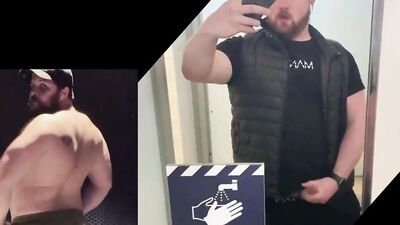 Naughty bears are flashing their pricks in front of the camera