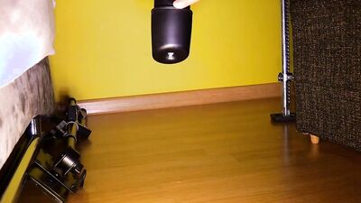 Amateur guy is shoving his hard dick into his favorite toy