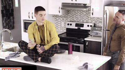 Step Daddy Fucks a Young Twink