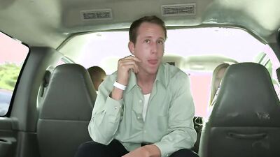 Alexander Greene is bonking with a stranger in the van