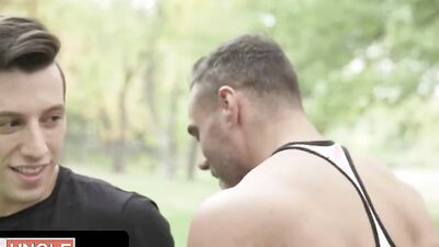 Collin Lust and Manuel Skye in some rough gay sex scene