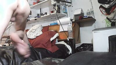 Wild anal play and self piss enema makes sexy squirting rosebud and jerking off with cumshot