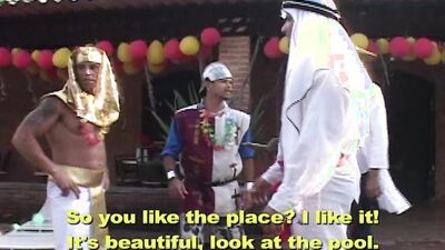 Backyard Costume Orgy Scene 2