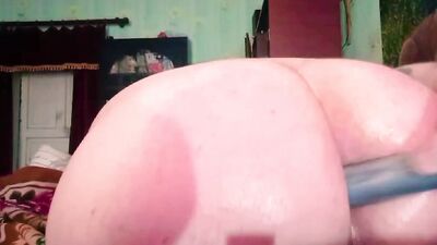 Two Huge Bananas,In the ass.Passive pervert.Gay who loves,anal.BDSM hard