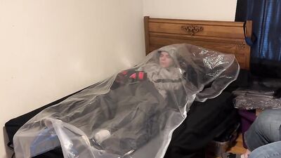 My shiny American ski Jacket & PVC aprons are perfect for a long, sweaty, relaxing drinking session
