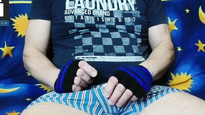 Cock Play and Cum with Vibrator - 3 Cam Webcam Show