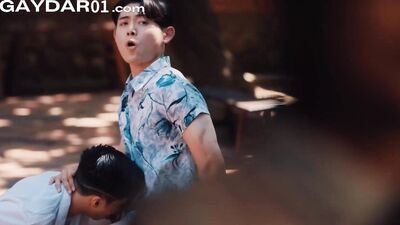 Horny Taiwanese Bros Have Hot 3some with Japanese Exchange Student