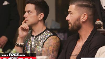 Compilation of wild group sex with Hoss Kado, Carter Woods, and Michael Boston inked muscle men