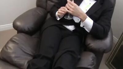 Derrick Collins Wanks As He Watch His Master Shame His Sub