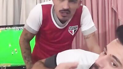 Hot Latina stepdaughter gets bareback fucked by her stepdad while boyfriend watches in awe