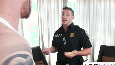 ''Should I Get Naked?'' - Jock Fucked By Hunk Cop