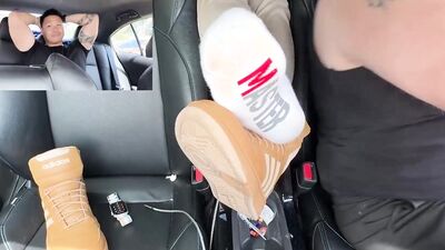 Watch Chubs Adores Licking Bare Feet & Hard Cock Rubs in Public Kink Compilation