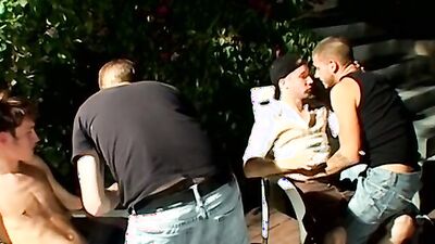 Ryan And Kayden Join Another Gay Duo In An Outdoor Sex Fun