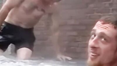 Big cocks and massages: Amateur American Jersey and Daddy rub and suck until they're cumming hard!