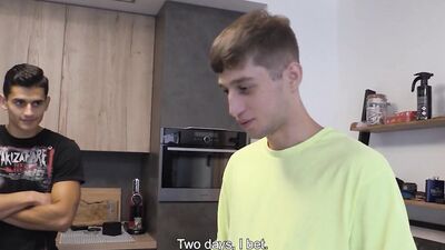 CZECH HUNTER - Pizza Delivery Guy Gets Offered A Shower, Then Gets Spit Roasted For A Tip