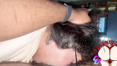 Max treats Chainsaw like a SLUT during movie night!