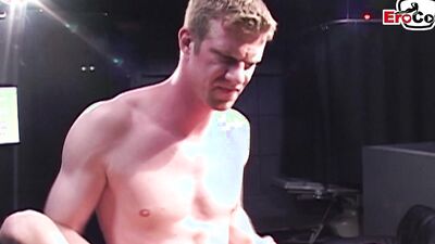 Gay twink gets a hard ass fuck without a condom
