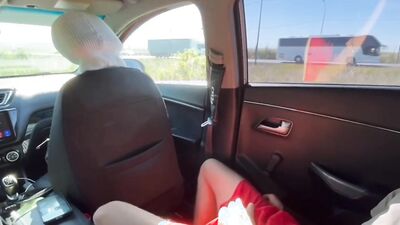 Boyfriend of a passing taxi driver gives me rough ride & bangs me in public!