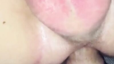 Stuffed boyfriend gets bareback fucked and creamed by his big cock