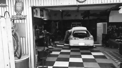 NAKEDSWORD BBC Reign Fucks Devin Franco Bareback All Over The Garage