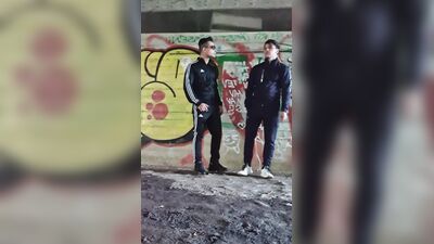 Scally gay boys wank outdoor and homemade scally fuck