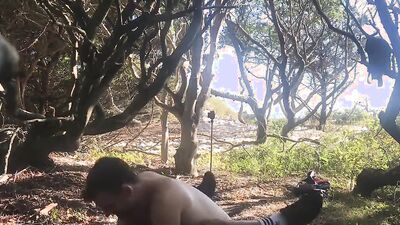 Amateur Outdoor Bareback in the Woods