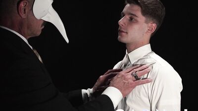 Cute hot Dex Devall is barebacked by hung, suited DILF