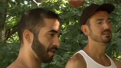 DaddySexFiles: Chad Brock with his pals join Bryan Slater in a messy foursome jerk off session