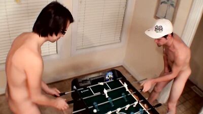 JizzAddiction: Twink Jay kneels and suck Nolan after losing a naughty game