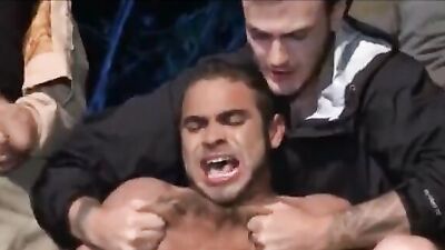Christian Wilde screams while getting brutally spanked & gangbanged by big cocks