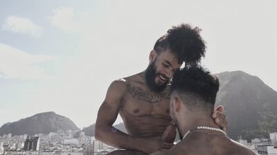 Markin Wolf gets her tight pussy drilled by Andy Rodrigues in Rio's rooftop