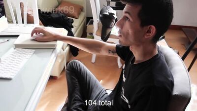 Mtwunk's tattooed friend Mistertwink69 can't resist his hung husband's uncut cock
