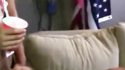 Watch this stud get his ass destroyed by a group of horny guys in a wild bareback gangbang