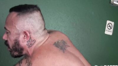 Alessio Romero and Ray Diesel take a raw pounding in a wild bareback threesome