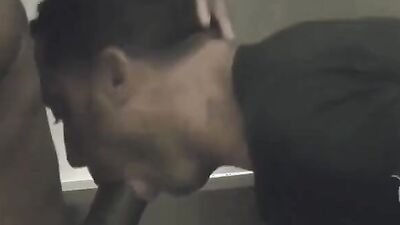 Watch as muscular gangbangers bareback each other's asses in public