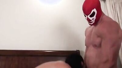 Muscular hunk Ganbang gives a raw bareback handjob & gets creampied in a wild gangbang