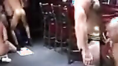 West Village Bar's Epic BB Orgy with Muscle Hunk, Handjob, and Bareback Group