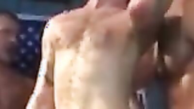 West Village Bar's Epic BB Orgy with Muscle Hunk, Handjob, and Bareback Group