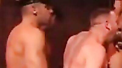 Watch this hot interracial gangbang with a bitch who loves it hard