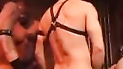 Watch this hot interracial gangbang with a bitch who loves it hard