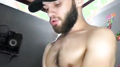 Muscular Russian stud goes bareback in a wild group sex with hot Latin and black babes