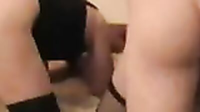 Amateur crossdresser goes wild with group of guys in wild threesome