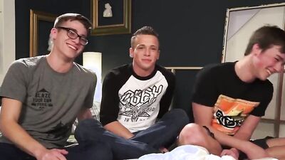 Blake Mitchell, Troy Ryan & Brad Chase group up for wild sex party