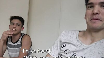 Rodger El Santo and his friends tag team a hung hairy Latino stud
