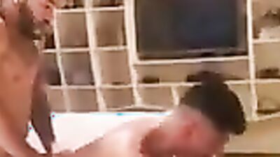 Watch these hung studs take turns pounding each other's asses in wild bareback threesome action