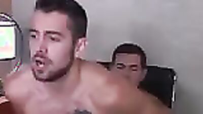 Muscular studs Damien Stone, Dillon Diaz & Dante Colle bareback in wild threesome